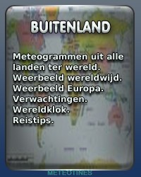 Buitenland vooruitzicht scandinavie weerbeeld meteogrammen landen wereld