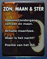 zonopkomst maanopkomst zonsondergang maan onder maan op actuele maanfase tips meteorieten waar is het nacht